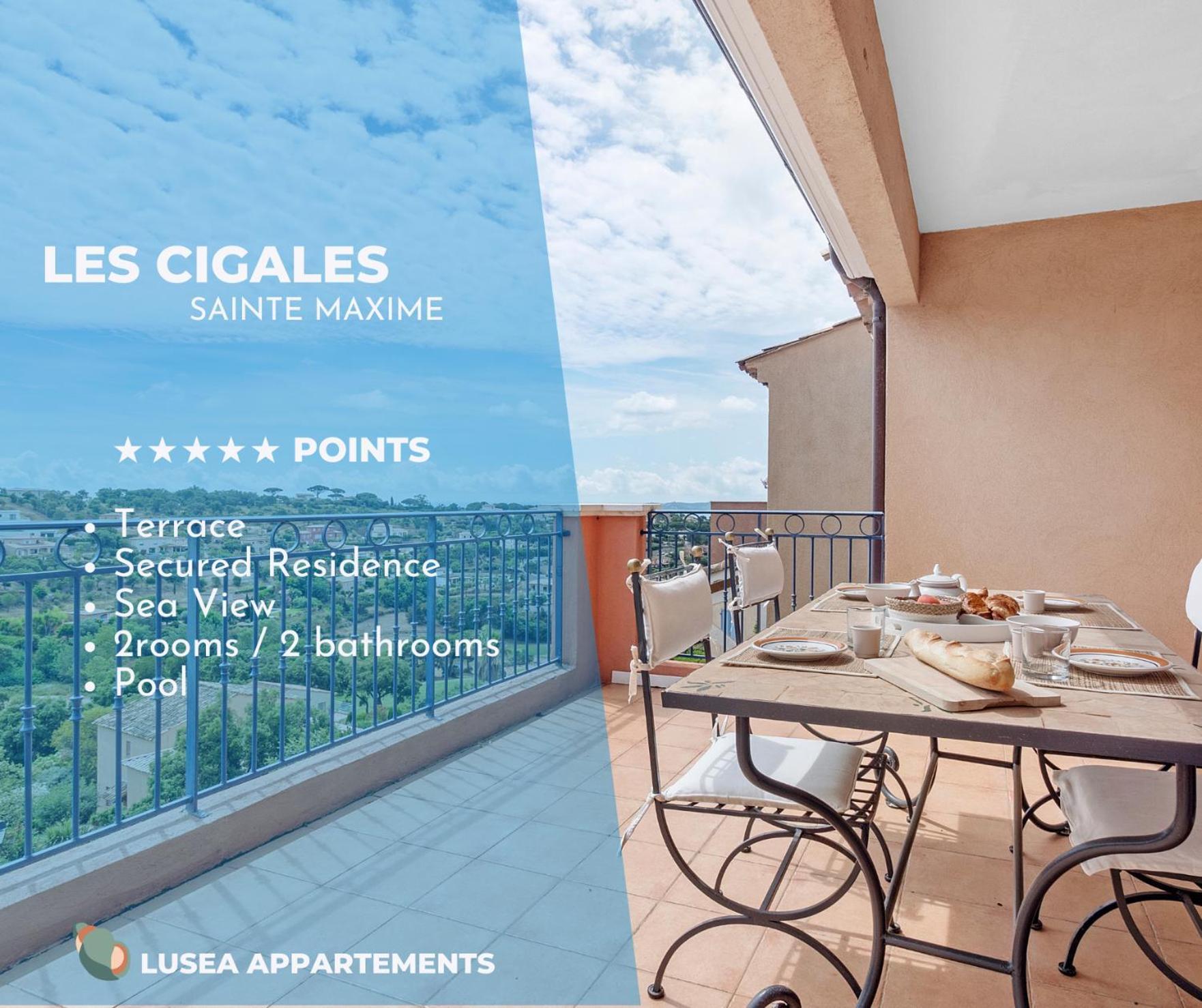 Les Cigales, Superbe Vue - Golfe De Sainte-Maxime Exterior foto